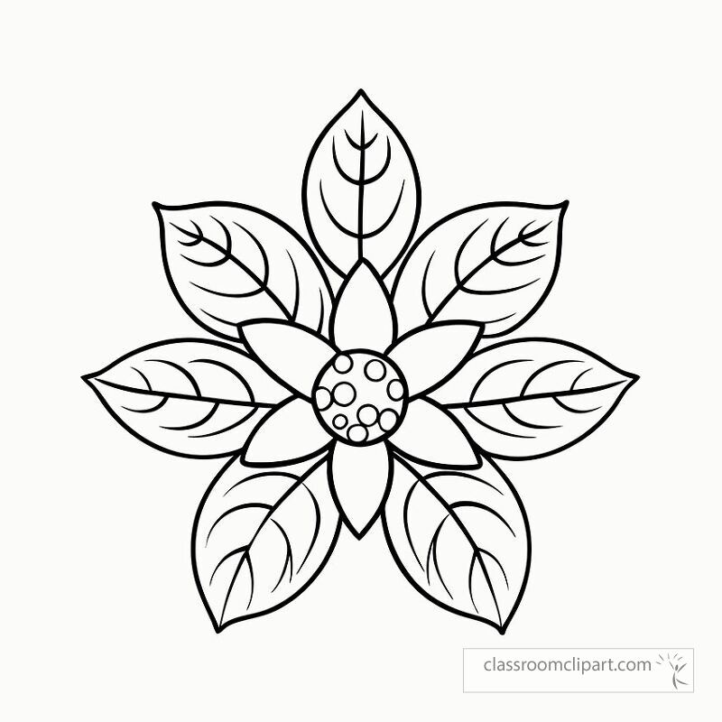 This illustration features a detailed black outline of the ashwagandha plant. Perfect for coloring or artistic projects. Enjoy creating with this unique print.