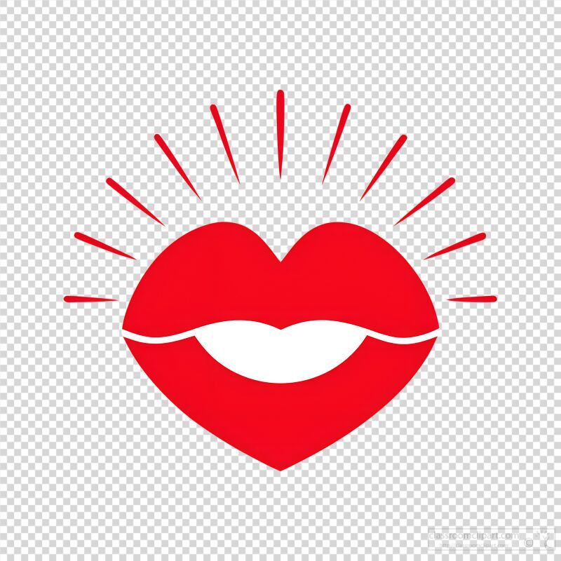 red lips clipart