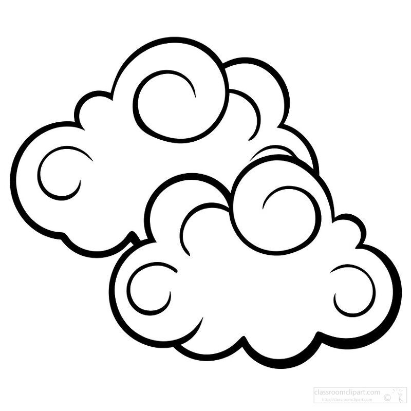 Stylized Cartoon Clouds