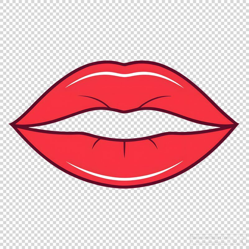 Stylized Lips Create a Bold Statement in Visual Art