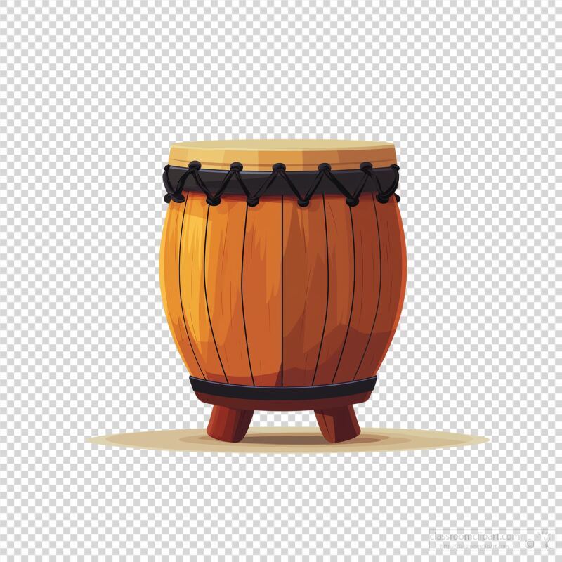 Vibrant Jd Bongo Drum on a Light Background